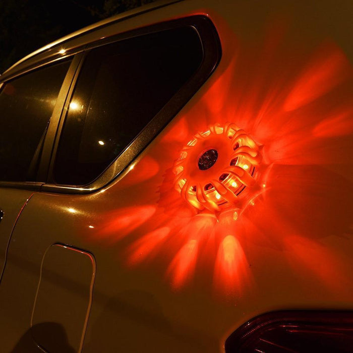 LED Road Flares Emergency Disc Beacon Roadside Safety Light - Smart Living Box