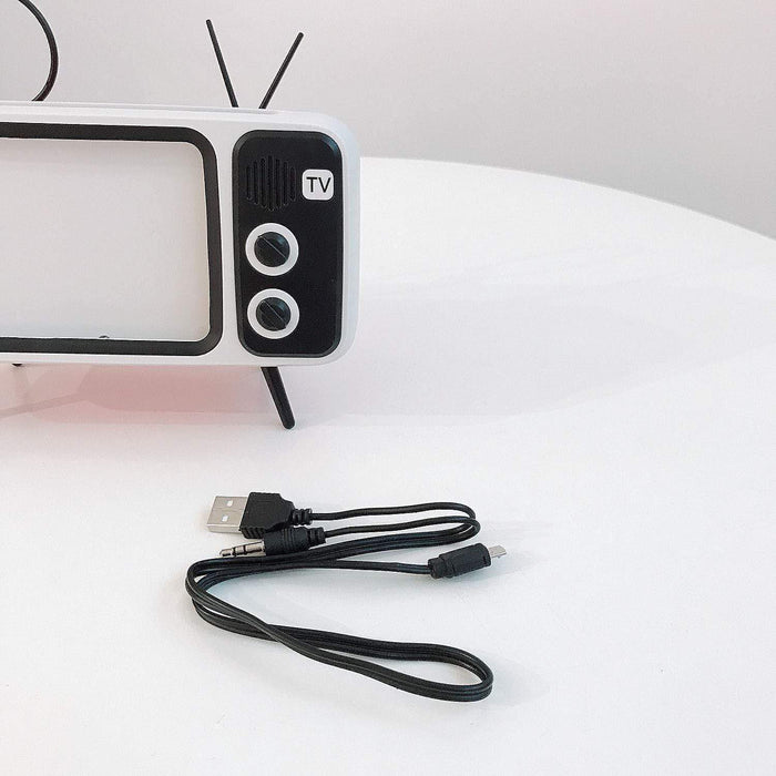 Retro TV Bluetooth Speaker Mobile Phone Holder - Smart Living Box