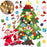 DIY Felt Christmas Tree Set 32 pcs Detachable Ornaments Kids Wall Hanging Gift - Smart Living Box