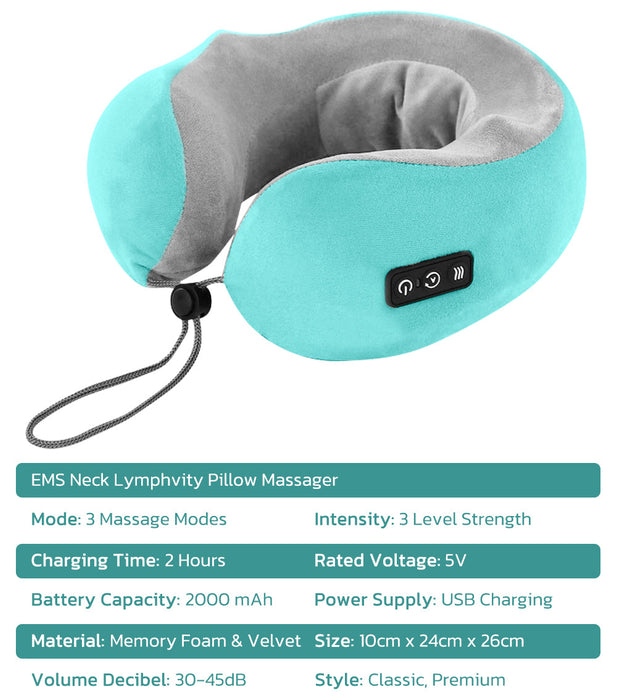 EMS Neck Lymphvity Pillow Massager - Smart Living Box