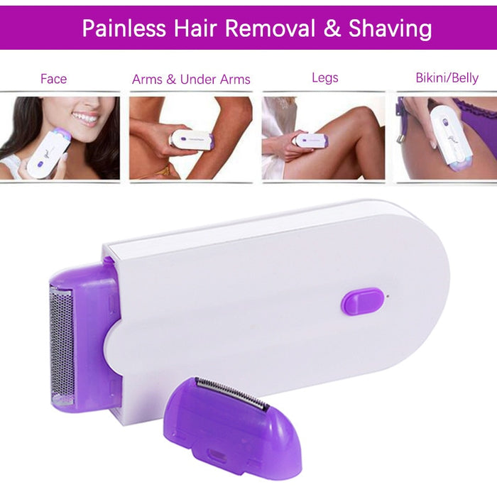 2-in-1 Epilator Women Painless Touch Facial Body Hair Removal Depilator Shaver - Smart Living Box