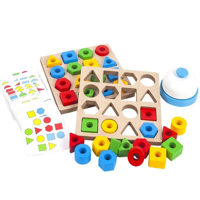 Shape Color Geometric Matching Game Kids Color Sensory Educational Toy - Smart Living Box