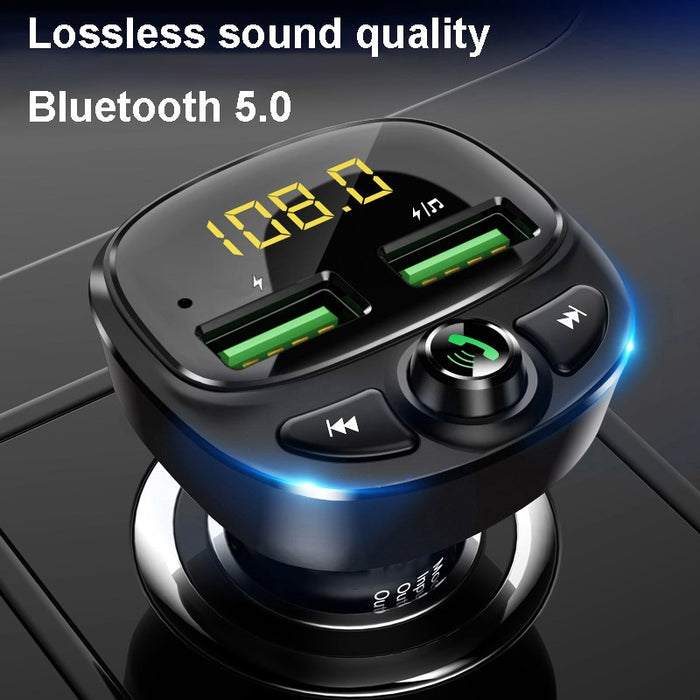 Car FM Transmitter Bluetooth 5.0 Dual USB Charger - Smart Living Box