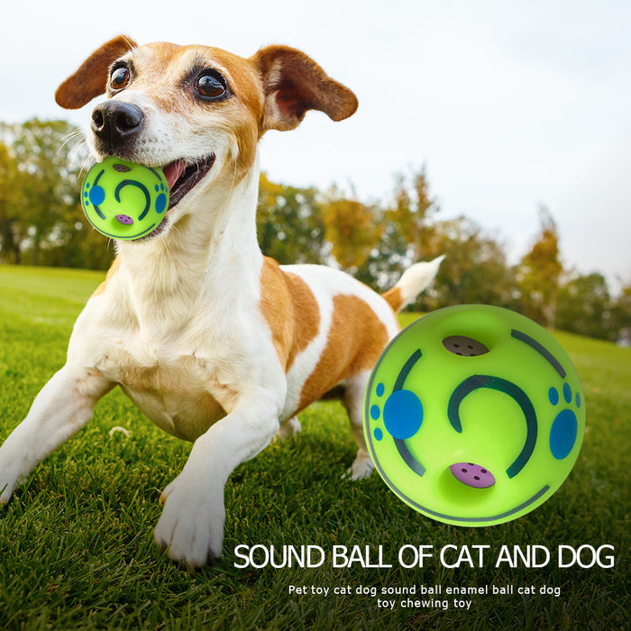 Wobble Wag Giggle Ball Interactive Dog Toy Fun Giggle Sounds When Rolled - Smart Living Box