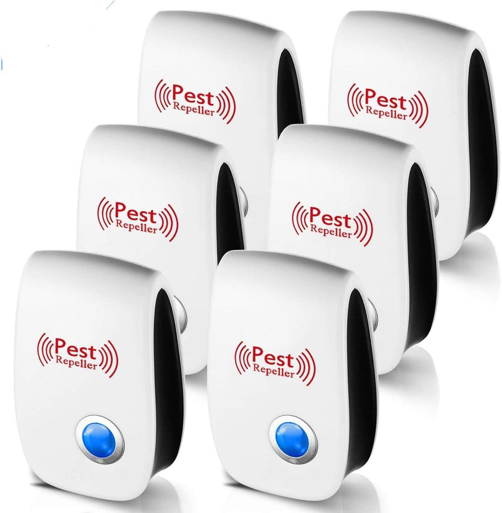 6 Packs Pest Repeller Ultrasonic Electronic Mouse Rat Mosquito Insect Rodent Control - Smart Living Box