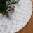 Christmas Tree Skirt Plush Floor Faux Fur Mat Home Xmas Snowflake Cover Ornament - Smart Living Box