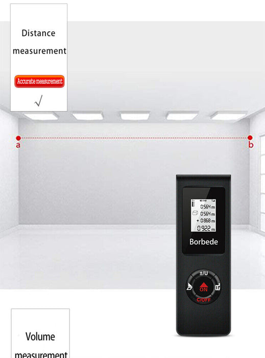 Mini LCD Digital Laser Distance Meter Rangefinder Measure Range Finder Tool
