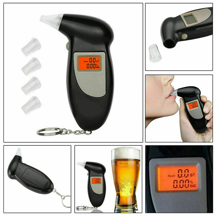 Digital Police Breath Alcohol Beer Tester Self Analyser Detector Breathalyser - Smart Living Box