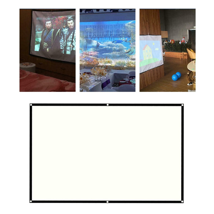 100" Foldable Projection Screen 16:9 HD 4K Home Theater Cinema Movie Projection - Smart Living Box