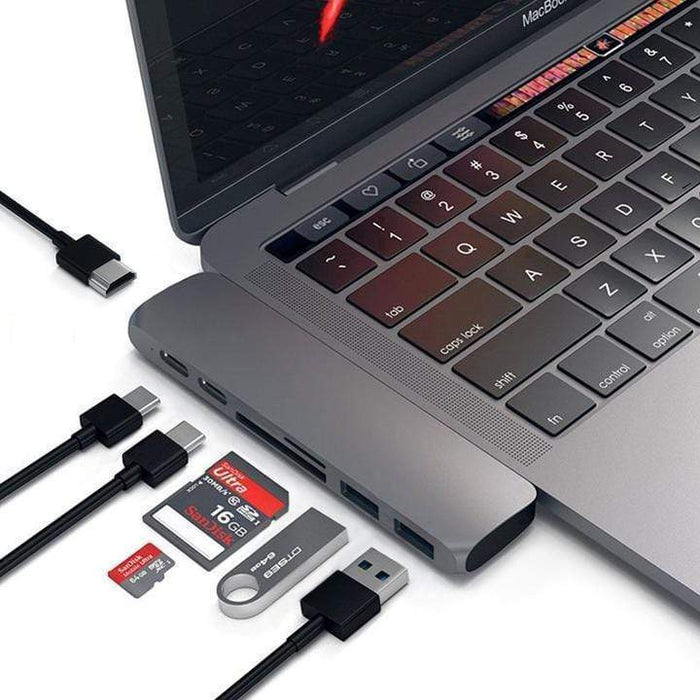 7 in 1 USB C Hub Type-C Card Reader Adapter Aluminum 4K HDMI For MacBook Pro - Smart Living Box
